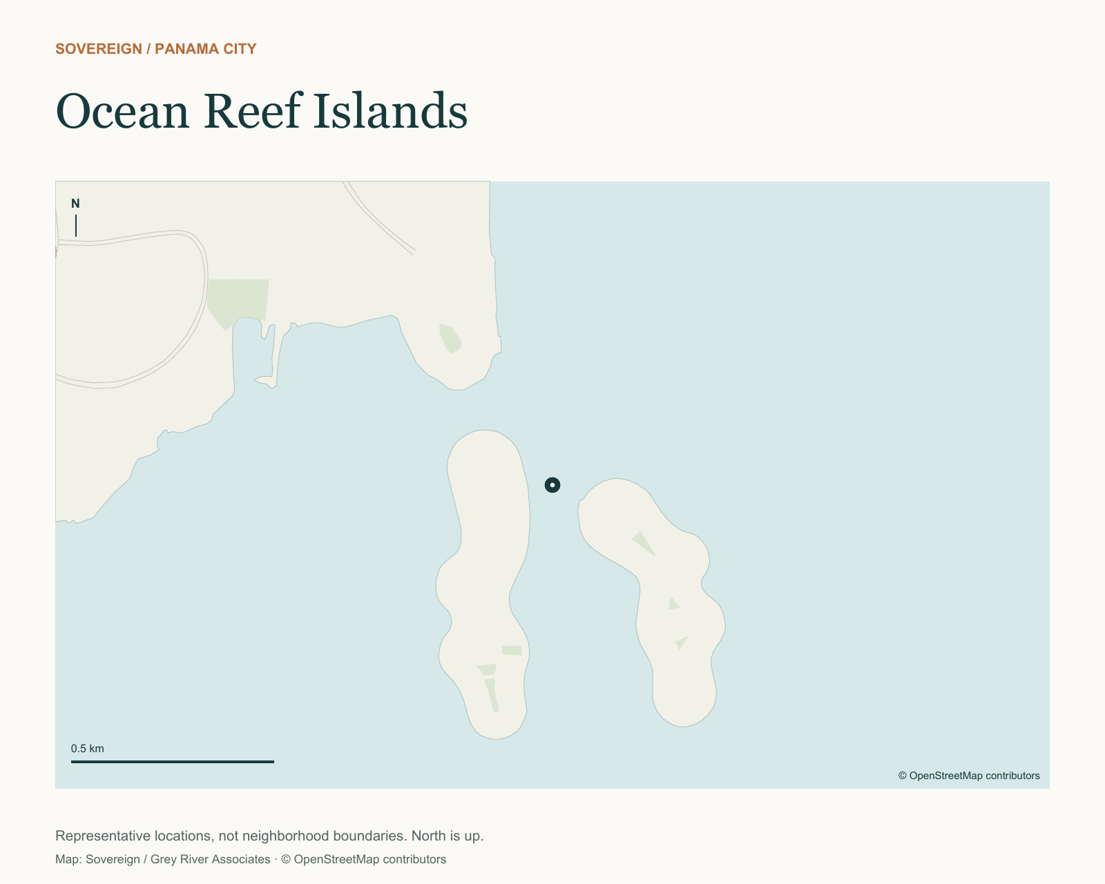 Ocean Reef Islands — location map