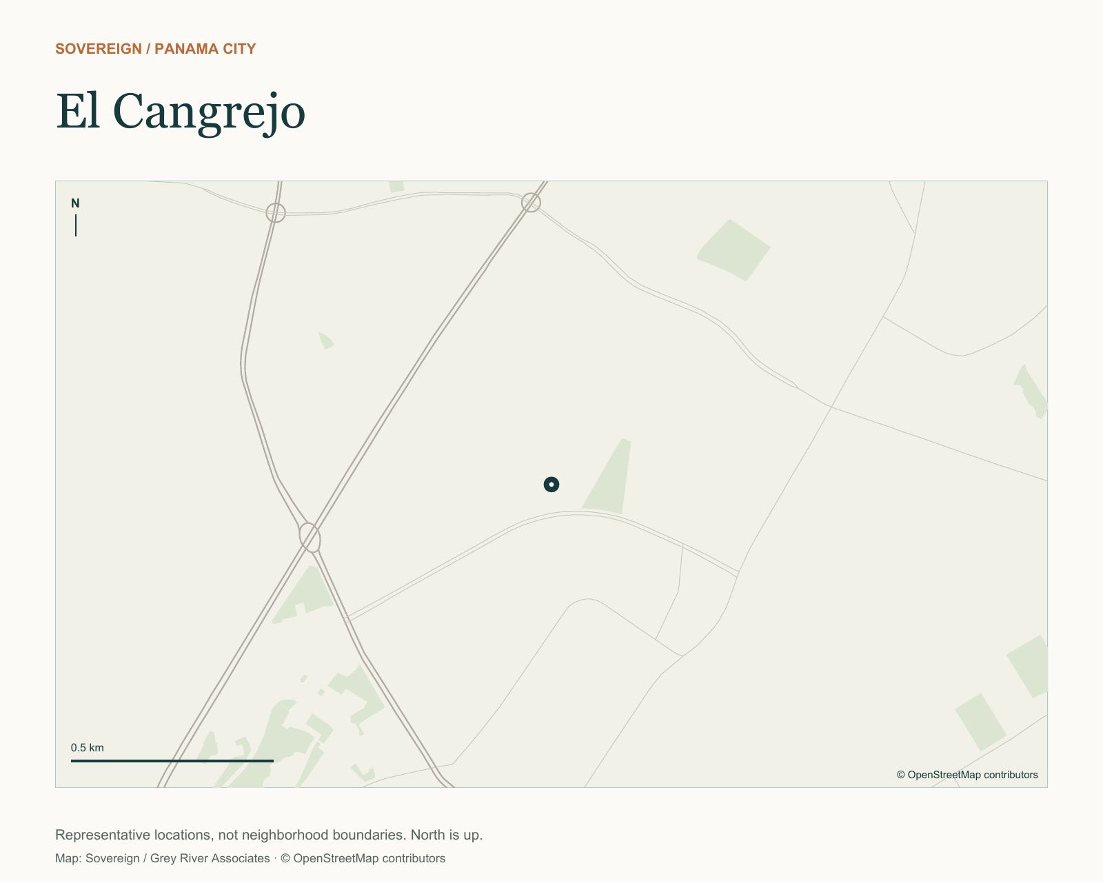 El Cangrejo — location map