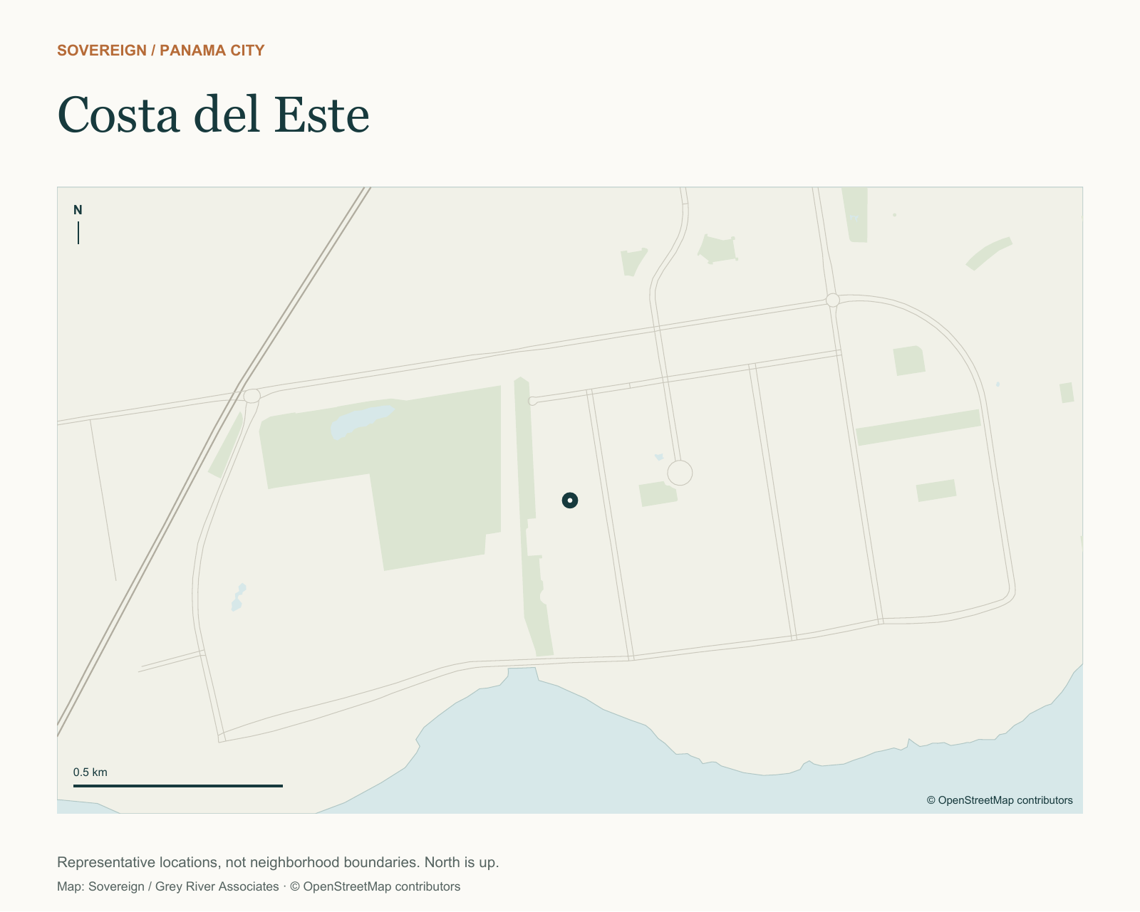 Costa del Este — location map