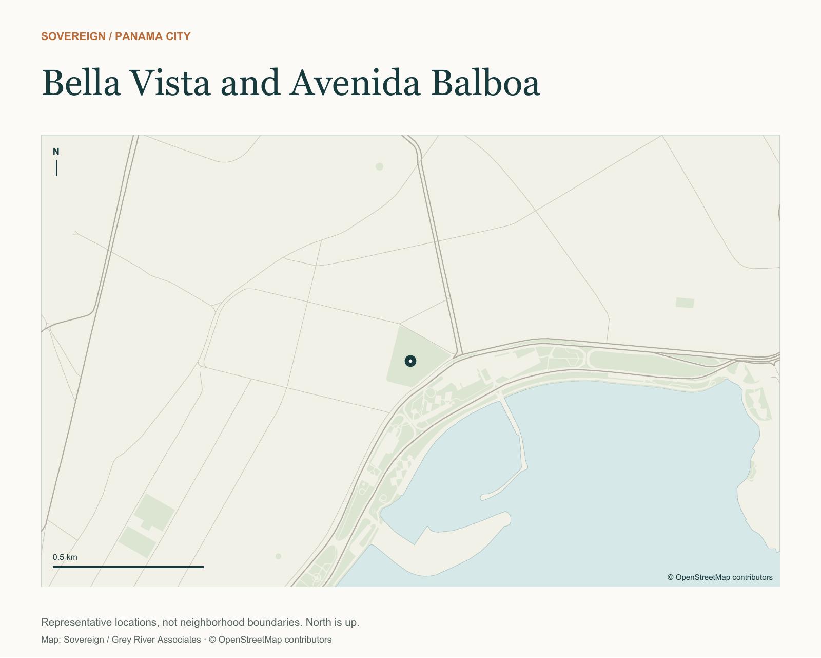 Bella Vista and Avenida Balboa — location map
