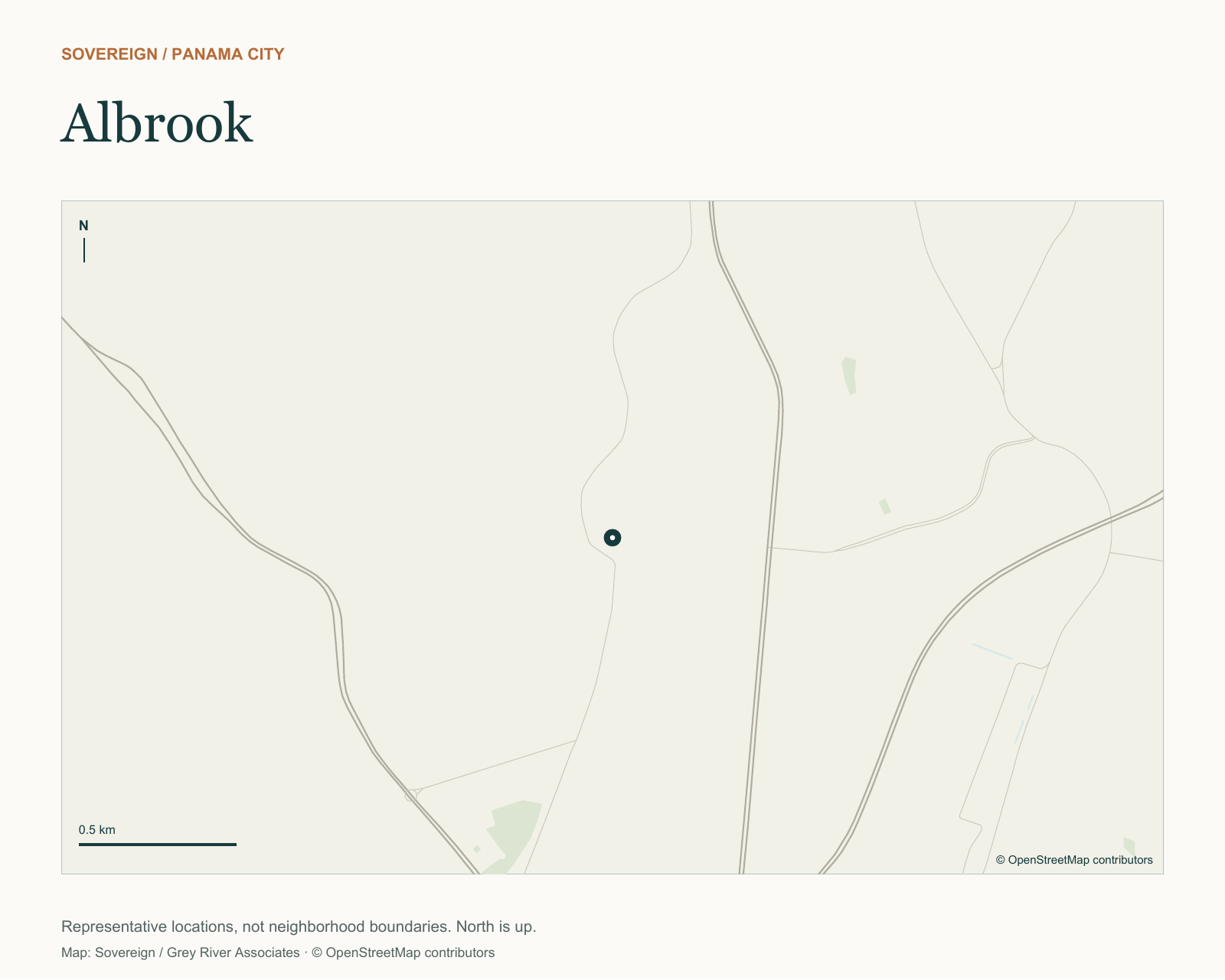 Albrook — location map