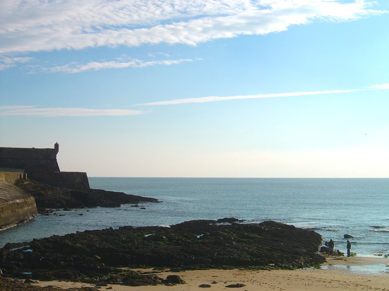 The eastern edge of Carcavelos beach, 2006.